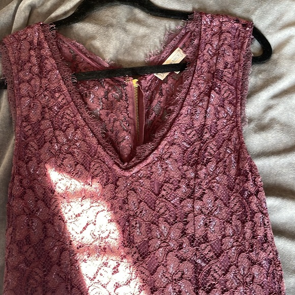 Plum Lace Dress Size Medium - Picture 8 of 10